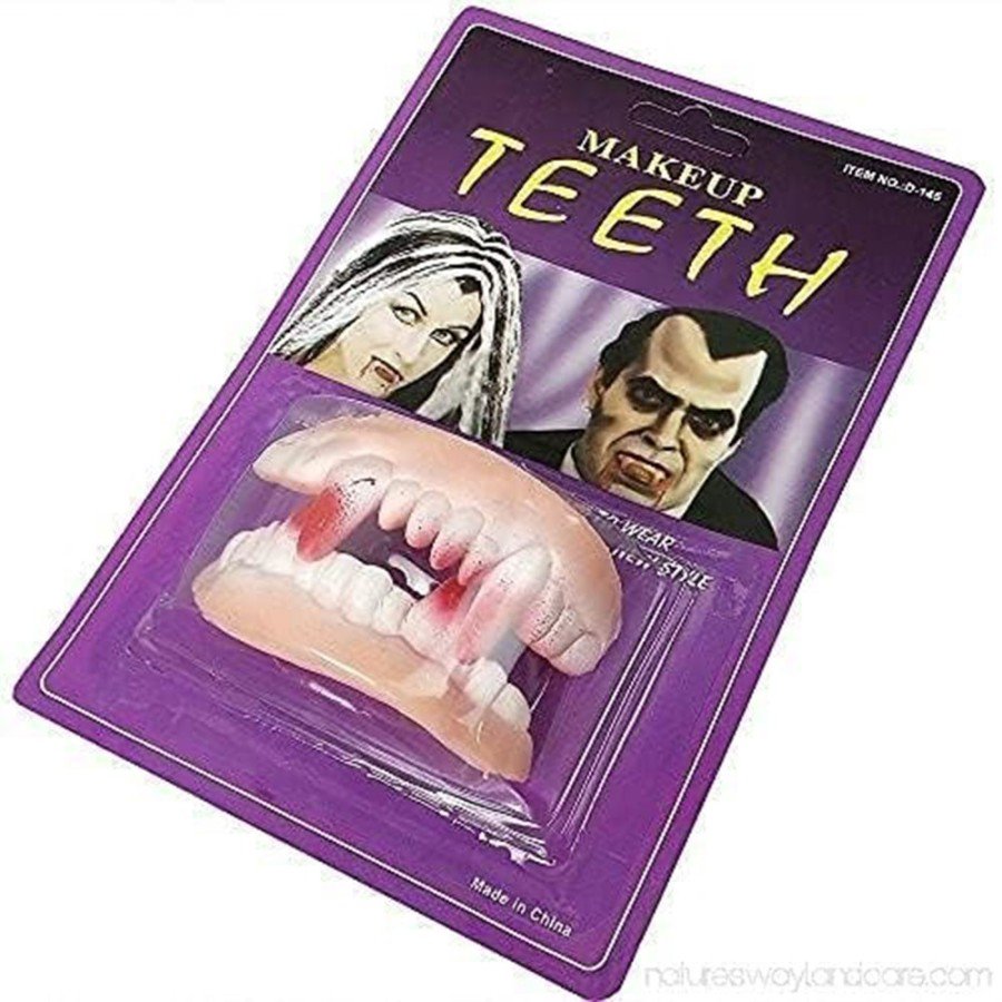 Double Palate Soft Vampire Teeth 1 Pair Double Palate Soft Vampire Teeth 1 Pair