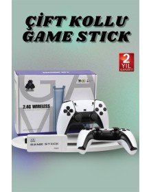 4K HD Screen Nostalgic White Game Stick with 20,000 Games with Double Game Handles