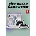 4K HD Screen Nostalgic White Game Stick with 20,000 Games with Double Game Handles