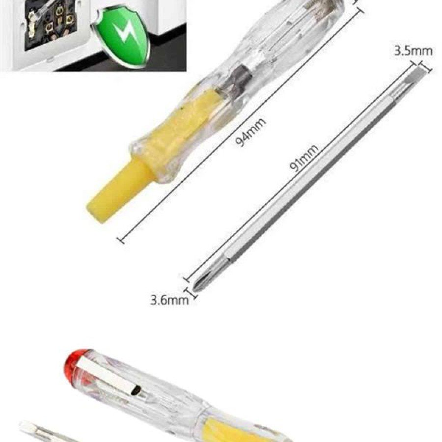 Double-Tipped Control Pen Electrical Test Pen Transparent