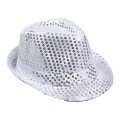 Child Size Silver Sequined Hat Performance Hat Michael Jackson Hat 54 No Child Size Silver Sequined Hat Performance Hat Michael Jackson Hat 54 No