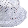 Child Size Silver Sequined Hat Performance Hat Michael Jackson Hat 54 No Child Size Silver Sequined Hat Performance Hat Michael Jackson Hat 54 No