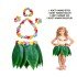 Children's Hawaiian Costume Set - Leaf Skirt & Hawaiian Set - 5 Pieces