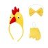 Children's Rooster Chicken Costume Set 3 Pieces (Crown + Bow Tie + Tail)