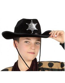 Kids Cowboy Hat Sheriff Hat Black Color