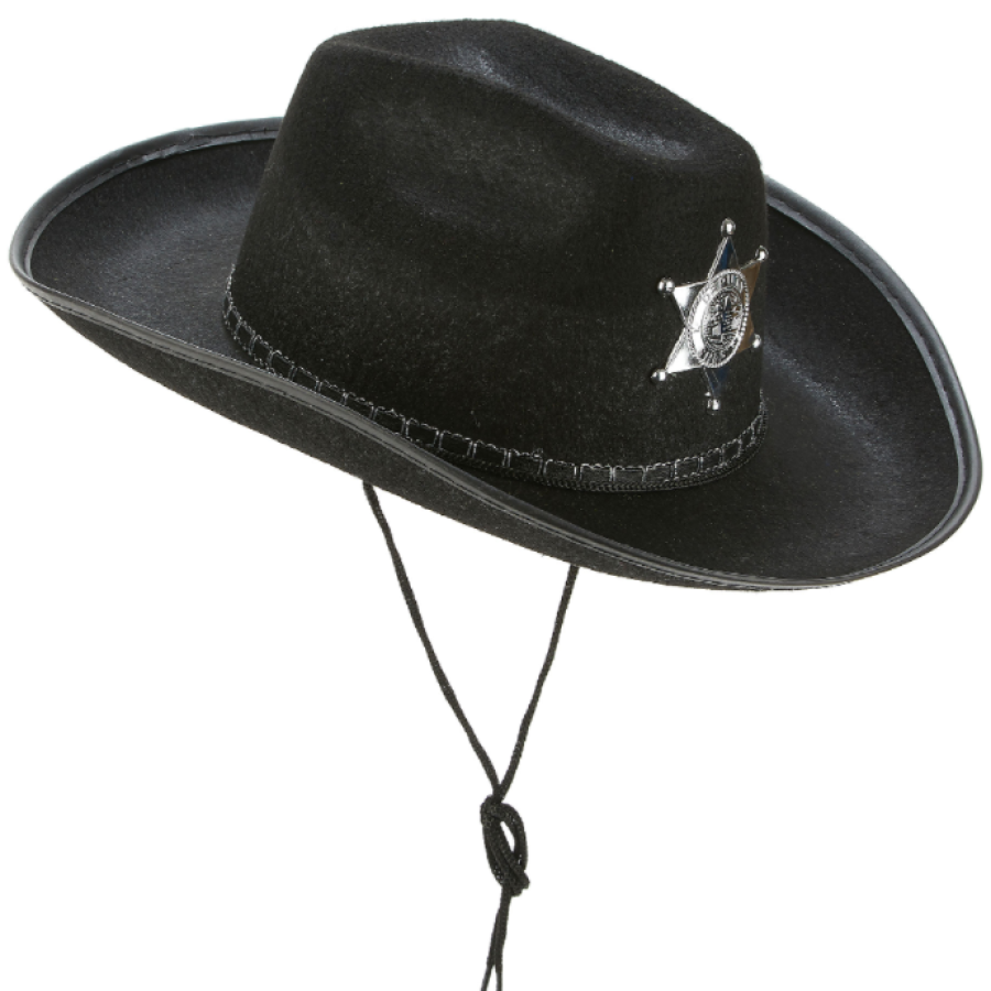 Kids Cowboy Hat Sheriff Hat Black Color