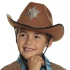 Children's Cowboy Hat - Wild West Cowboy Sheriff Hat Brown Color