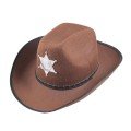 Children s Cowboy Hat - Wild West Cowboy Sheriff Hat Brown Color