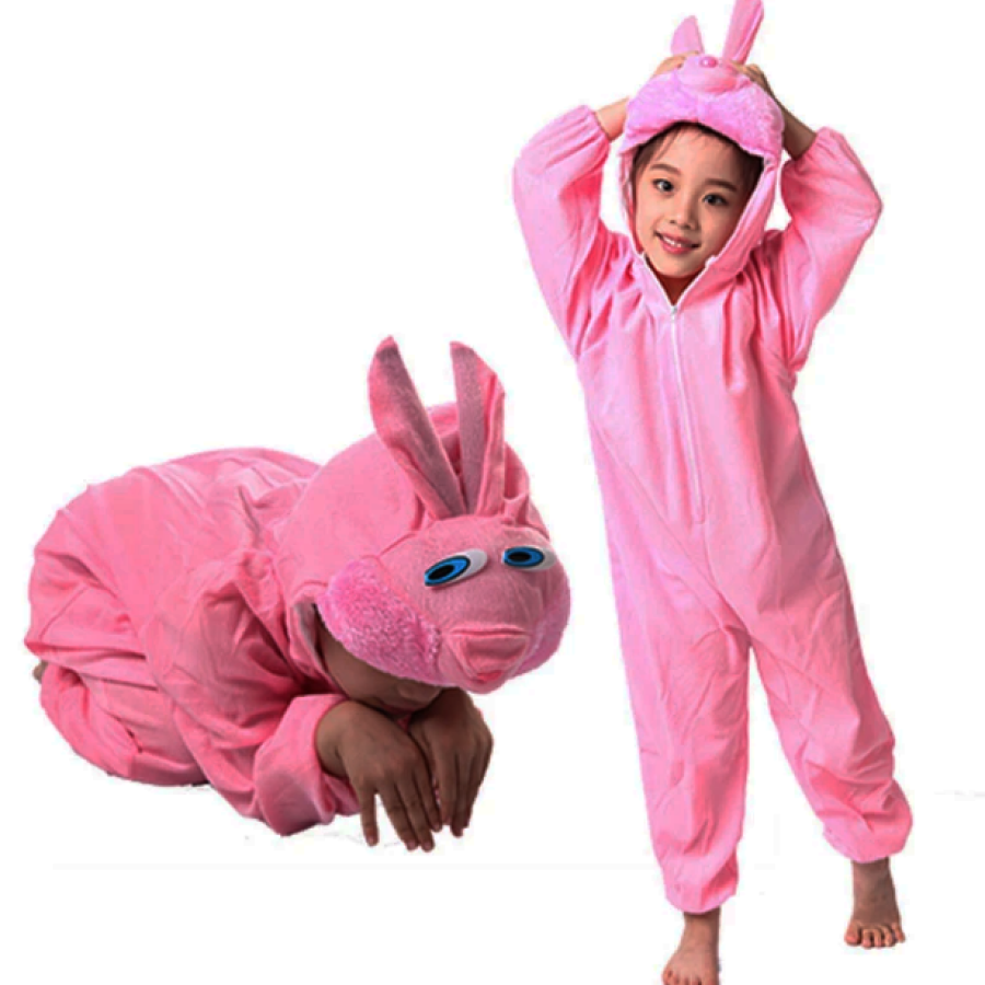 Children s Rabbit Costume Pink Color 2-3 Years 80 cm