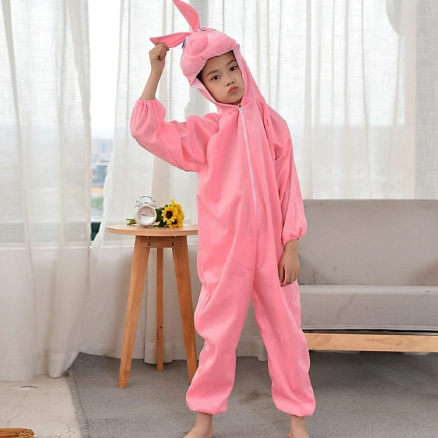 Children s Rabbit Costume Pink Color 2-3 Years 80 cm