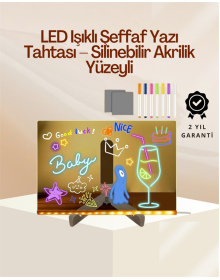 Colorful LED Message Board for Kids – Fun and Creative Writing Board with Neon Pen