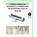 Multifunctional Faucet Head | 4 Water Modes | Widely Compatible Adapter Set | Kitchen and Bathroom Compatible