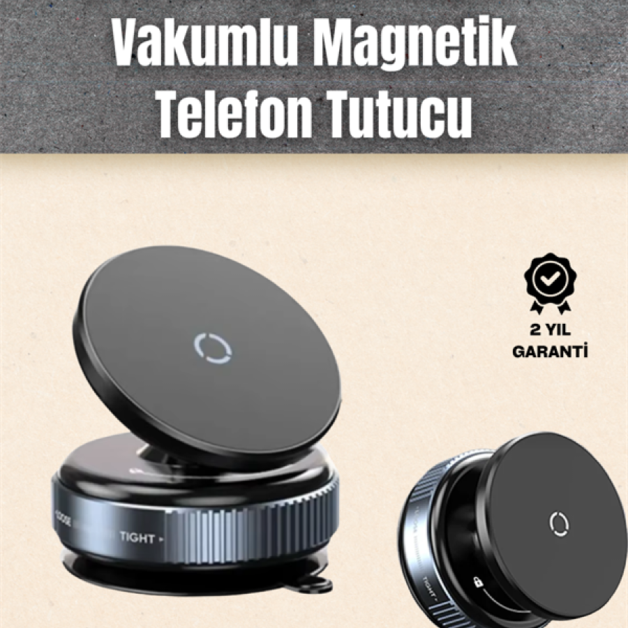 Versatile Rotating Head Vacuum Car Phone Stand – Stable Use on Hard Roads