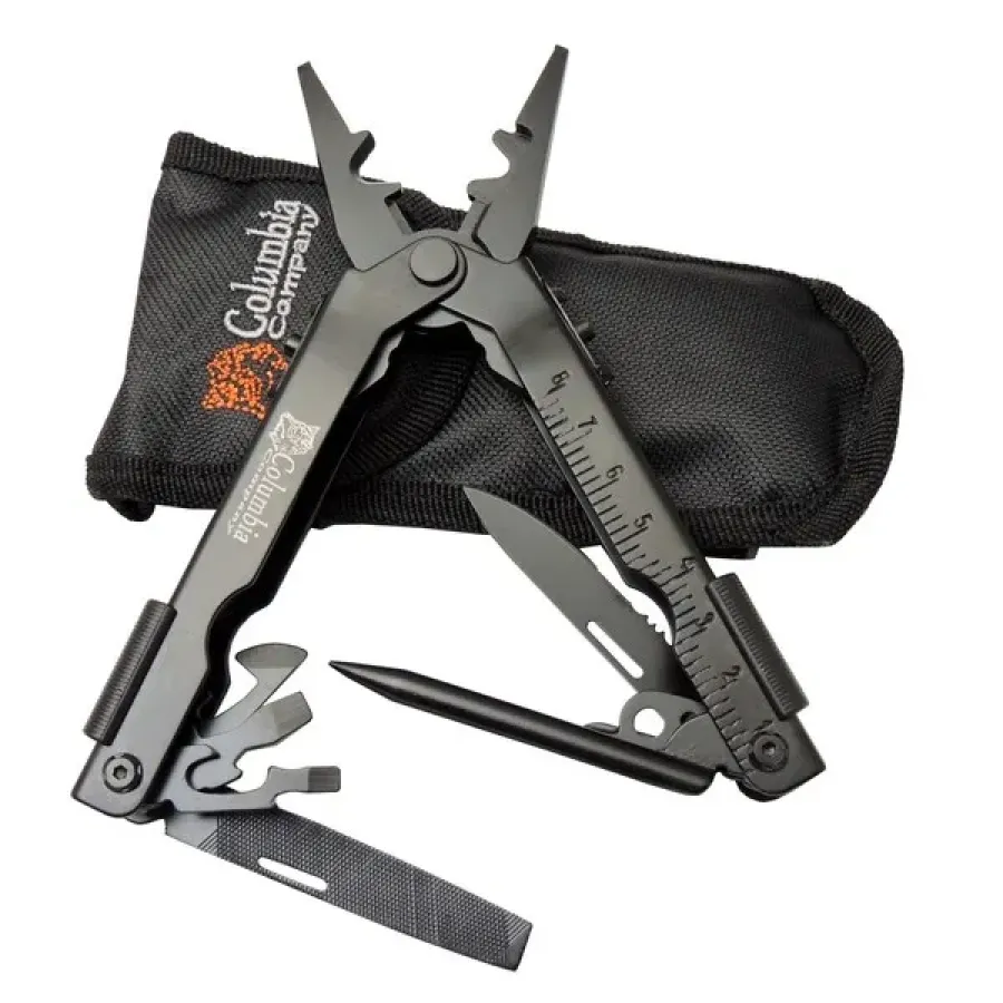 Columbia NP 1020 A Black Disposal Pliers 17cm - Multi-Purpose, Metal Body (Multitool), with Case