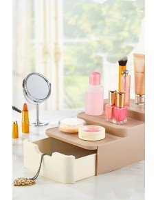 Compact Organizer with Drawers and Stand - Makeup Organizer