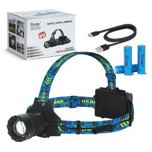 Cree P360 12,000 Lumen Rechargeable Head Lamp WT-627