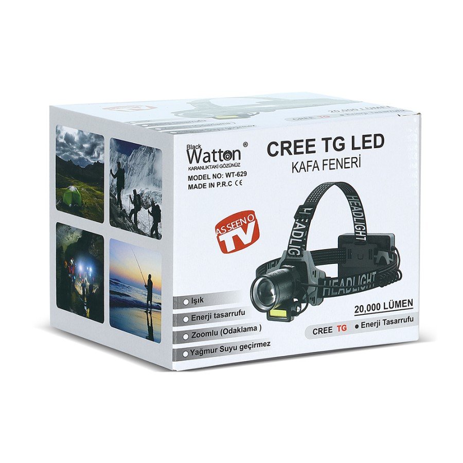 Cree TG 20,000 Lumen Rechargeable Head Lamp WT-629