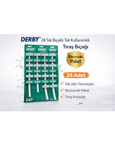 Derby Single Blade Razor Advantageous Package Options 24 PCS Derby Single Blade Razor Advantageous Package Options 24 PCS