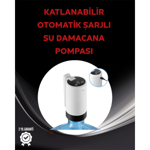 Bottle Top Smart Water Pump | 3 Bottle Usage | 4W Power | Micro USB Rechargeable | Foldable & Portable