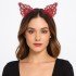 Lace Red Cat Crown - Vintage Style Lace Cat Ear