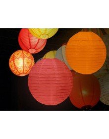 Decorative Chinese Lantern – Paper Lamp – Orange