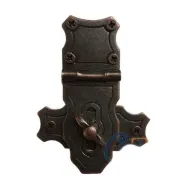 Chest Hanger with Decorative Keys - 40x55mm, Oxide, 100 Pieces