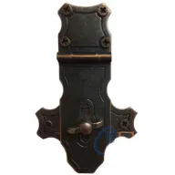 Chest Hanger with Decorative Keys - 40x65mm, Oxide, 1 Piece
