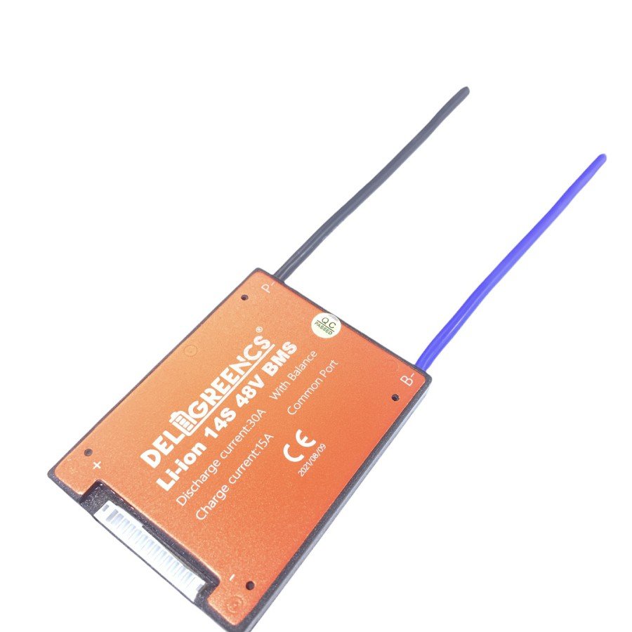 14S 30A Li-Ion Bms Card Common Port with Sensor