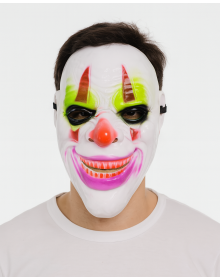 Infuriating Smile Psycho Clown Themed Joker Mask