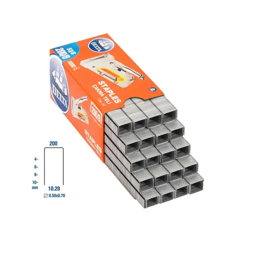 Delta 200/6 Staples 5000 Pieces Delta 200/6 Staples 5000 Pieces