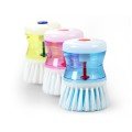 Dish Brush with Detergent Chamber