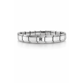 Personalized Steel Bracelet with the Letter R – Italian Charm Bracelet, Adjustable Elegant Design Personalized Steel Bracelet with the Letter R – Italian Charm Bracelet, Adjustable Elegant Design