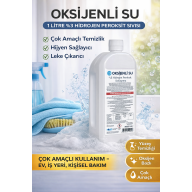 Oxygenated Water 1 Liter 3% Hydrogen Peroxide Solution Multi-Purpose Cleaning and Hygiene Liquid 1 PC