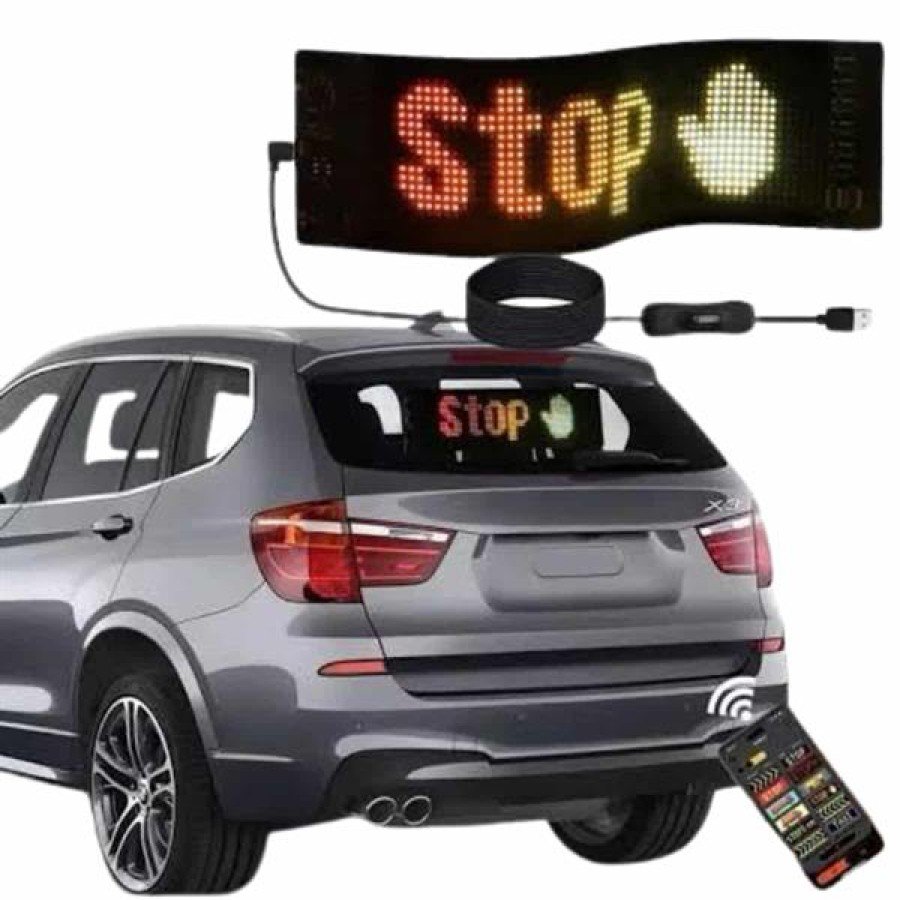 Digital Car Lettering Screen Matrix Largest Size Matrix LED Panel 19*96 pixels