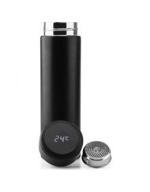 Colored Steel Thermos with Digital Temperature Display - 500 ML
