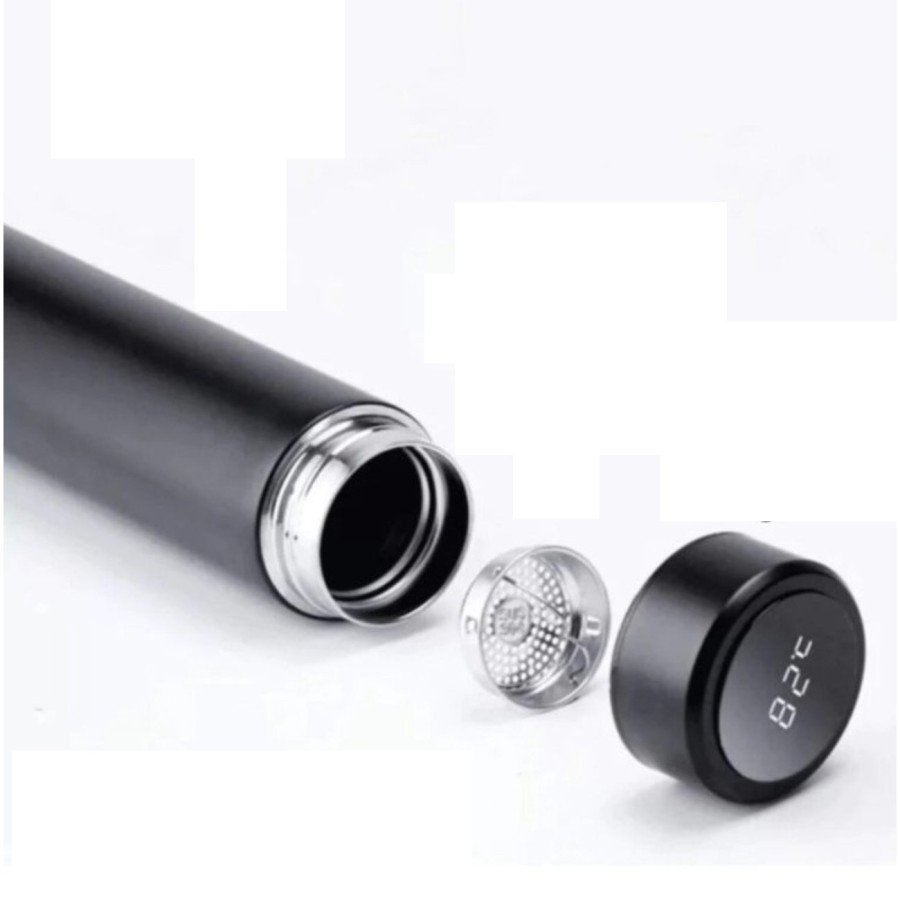 Colored Steel Thermos with Digital Temperature Display - 500 ML