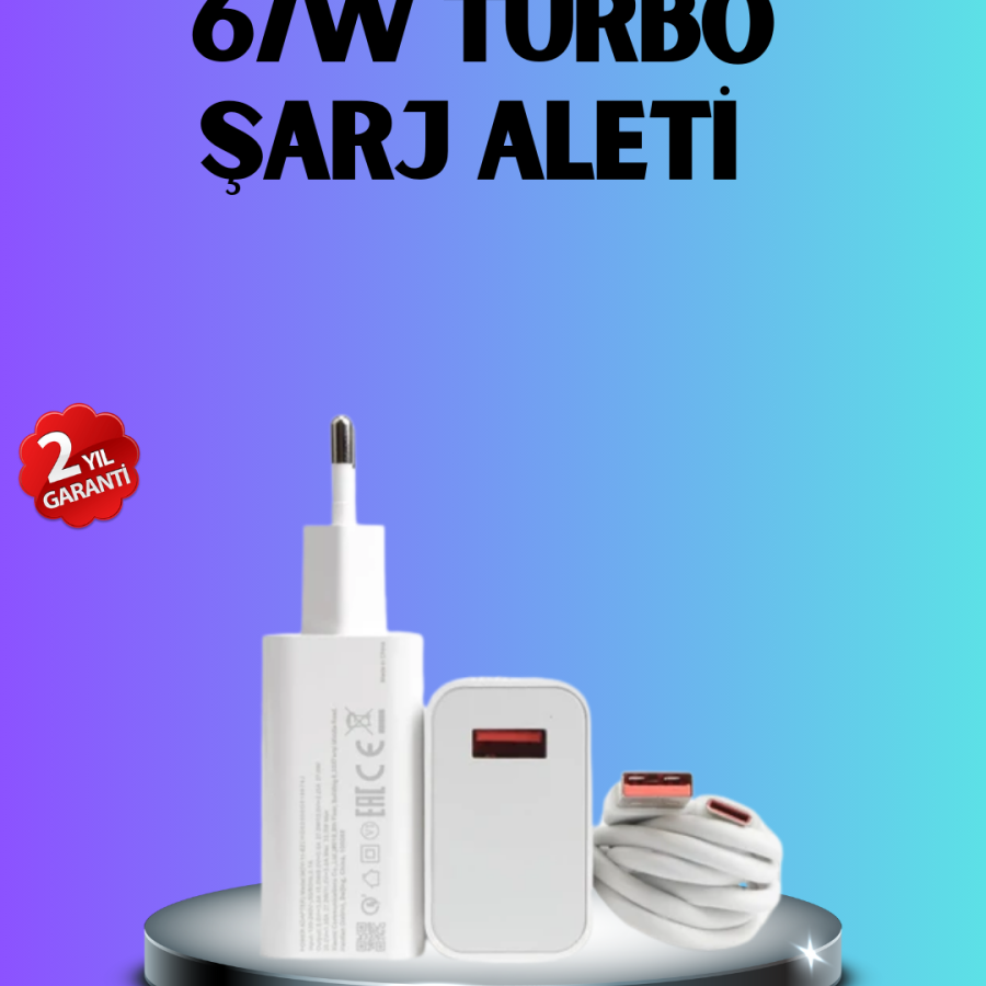 67 Watt Type C Fast Charging Head Black Shark Compatible