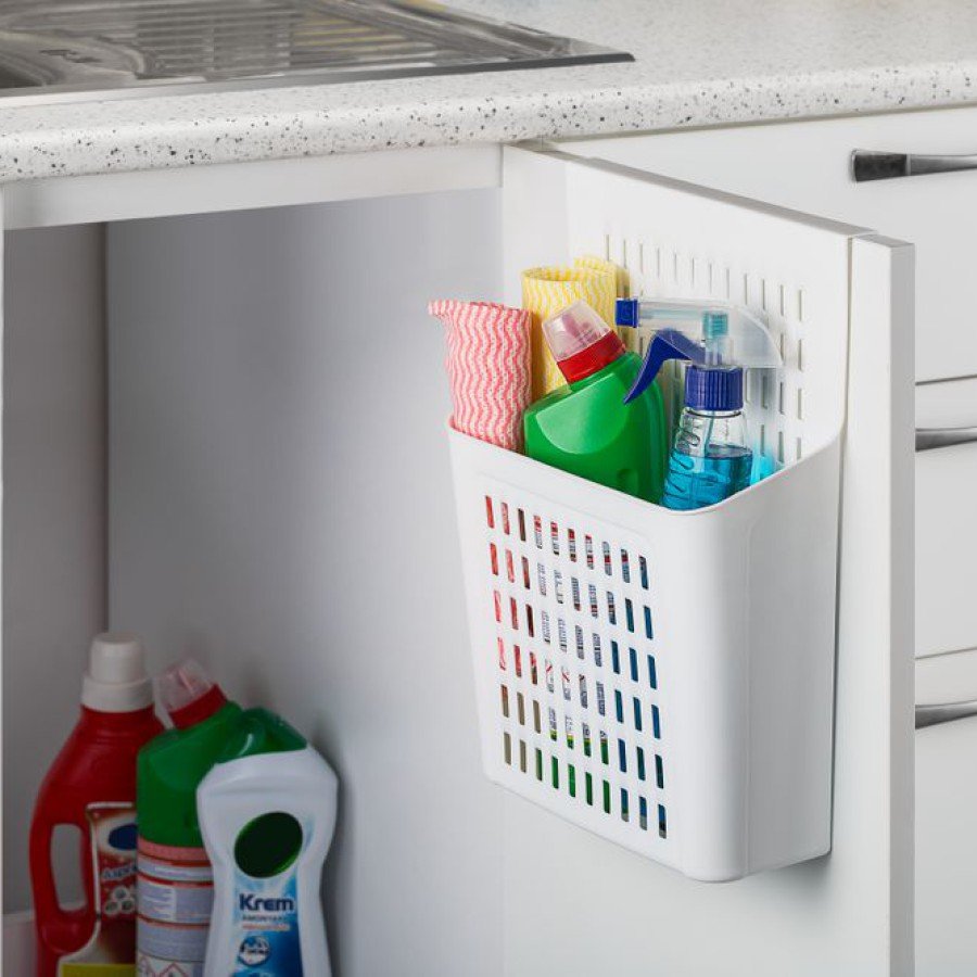 Detergent Organizer That Can Be Hanged on the Cabinet Door