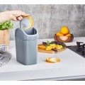 Mini Trash Can with Rotating Lid 2.5 LT - GRAY Mini Trash Can with Rotating Lid 2.5 LT - GRAY
