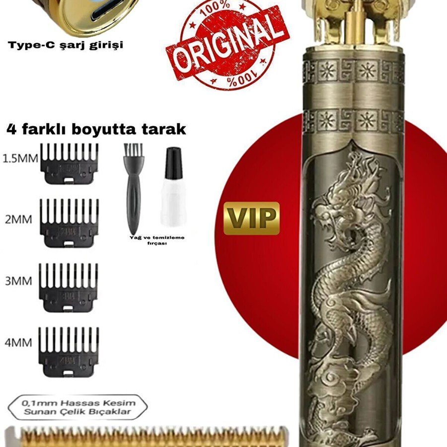 Dragon Steel Case Professional Hair Beard Nape Drawing Whole Body Hair Pre-Laser Shaver