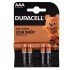Duracell Alkaline Battery AAA 4'' Pack