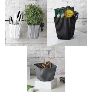Wall Hanging Multi-Purpose Organizer - Set of 2 Flower Pots Wall Hanging Multi-Purpose Organizer - Set of 2 Flower Pots
