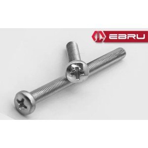 Ebru Round Star Head YSB Bolt M6x20 - 10 Pcs