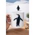 Nihilist Penguin Designed Porcelain Mug MODEL 159 – Minimalist Coffee Cup Special for Those Leaving the Herd – Original Design Gift Mug