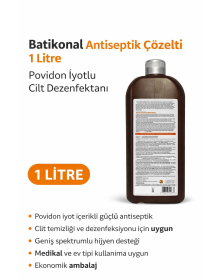 Batikonal Antiseptic Solution 1 Liter Povidone Iodine Skin Disinfectant 1 PC