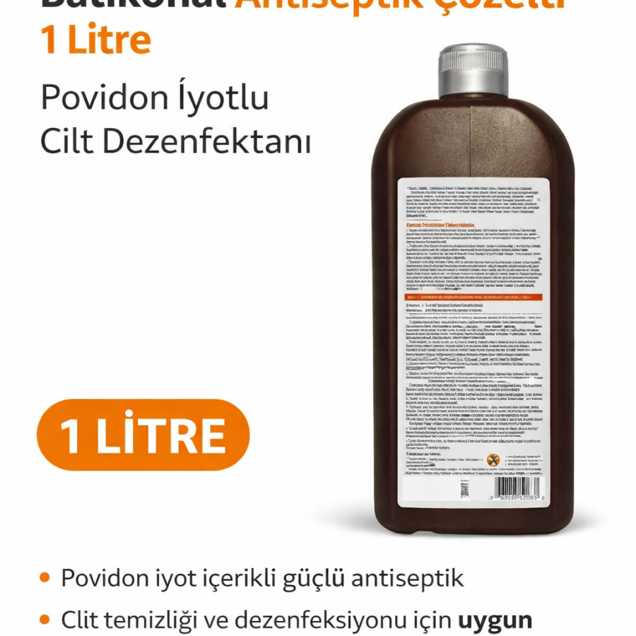 Batikonal Antiseptic Solution 1 Liter Povidone Iodine Skin Disinfectant 1 PC