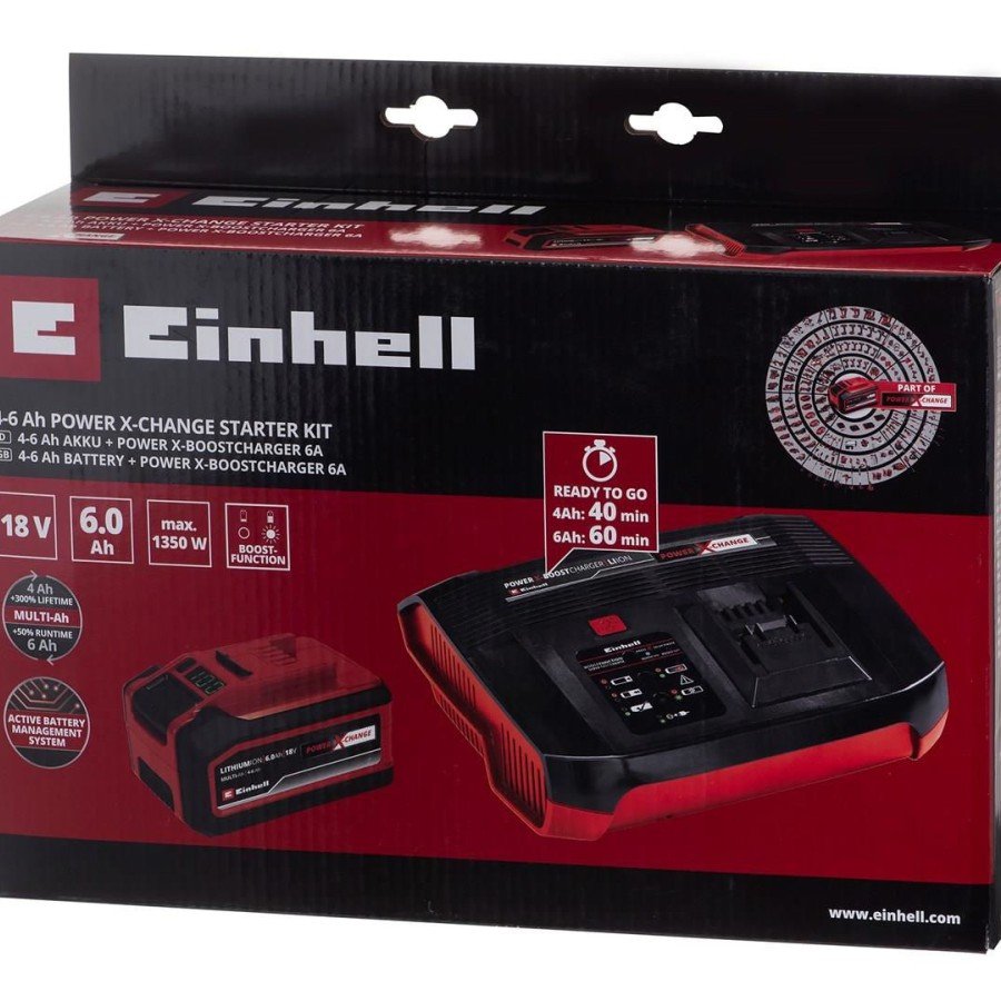 Einhell Power X-Change 4-6 Ah Battery and Charger Set
