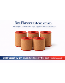 Cloth Patch 10 cm x 5 m Stabilizer Medical Tape Brown Cloth Patch Strong Adhesive 5 Pieces