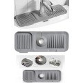 Elastic Kitchen Bathroom Faucet Mat Organizer Non-Slip Base Organizer Sink Edge Mat