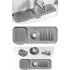 Elastic Kitchen Bathroom Faucet Mat Organizer Non-Slip Base Organizer Sink Edge Mat